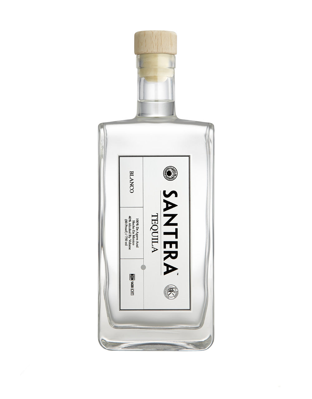 Santera Blanco tequila bottle