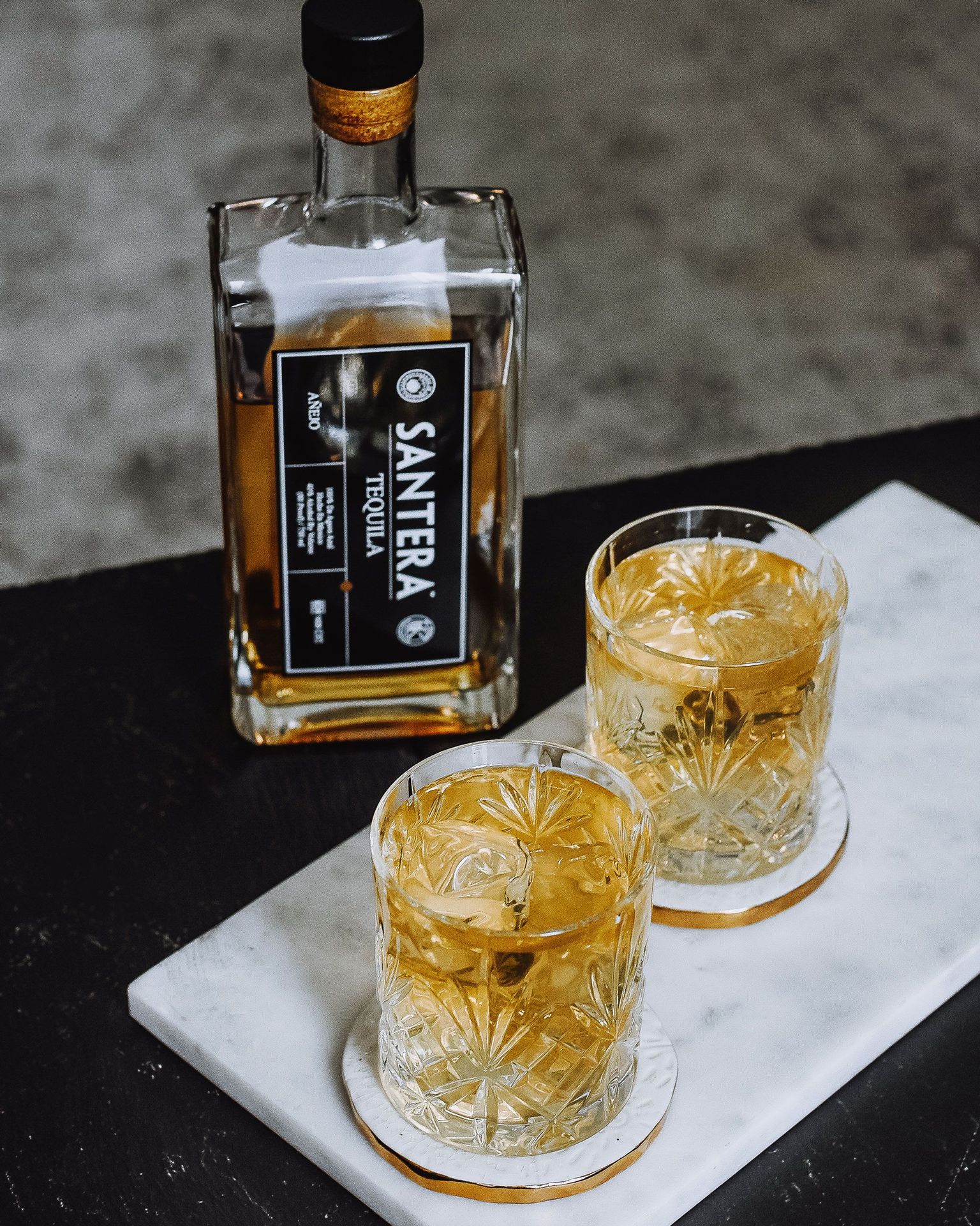 Santera Tequila Pina Colada Summer Old Fashioned cocktail
