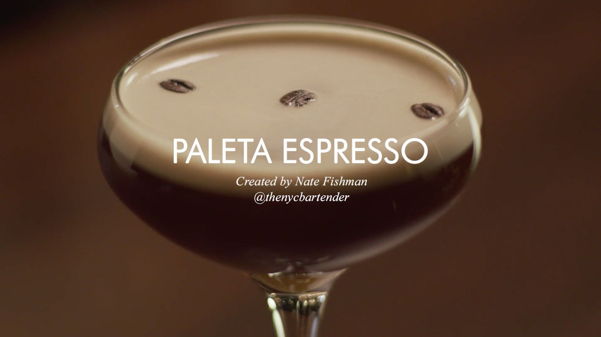 Paleta Espresso tequila cocktail made with Santera Añejo