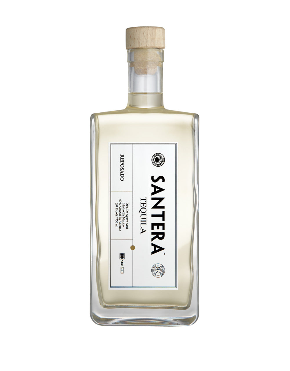 Santera Reposado tequila bottle