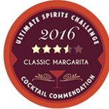 Ultimate Spirits Challenge 2016,  Classic Margarita, Cocktail Commendation, 3.5 Stars