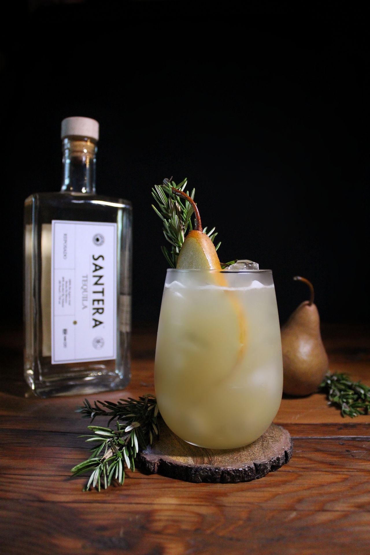 By the bonfire tequila cocktail made with Santera Reposado