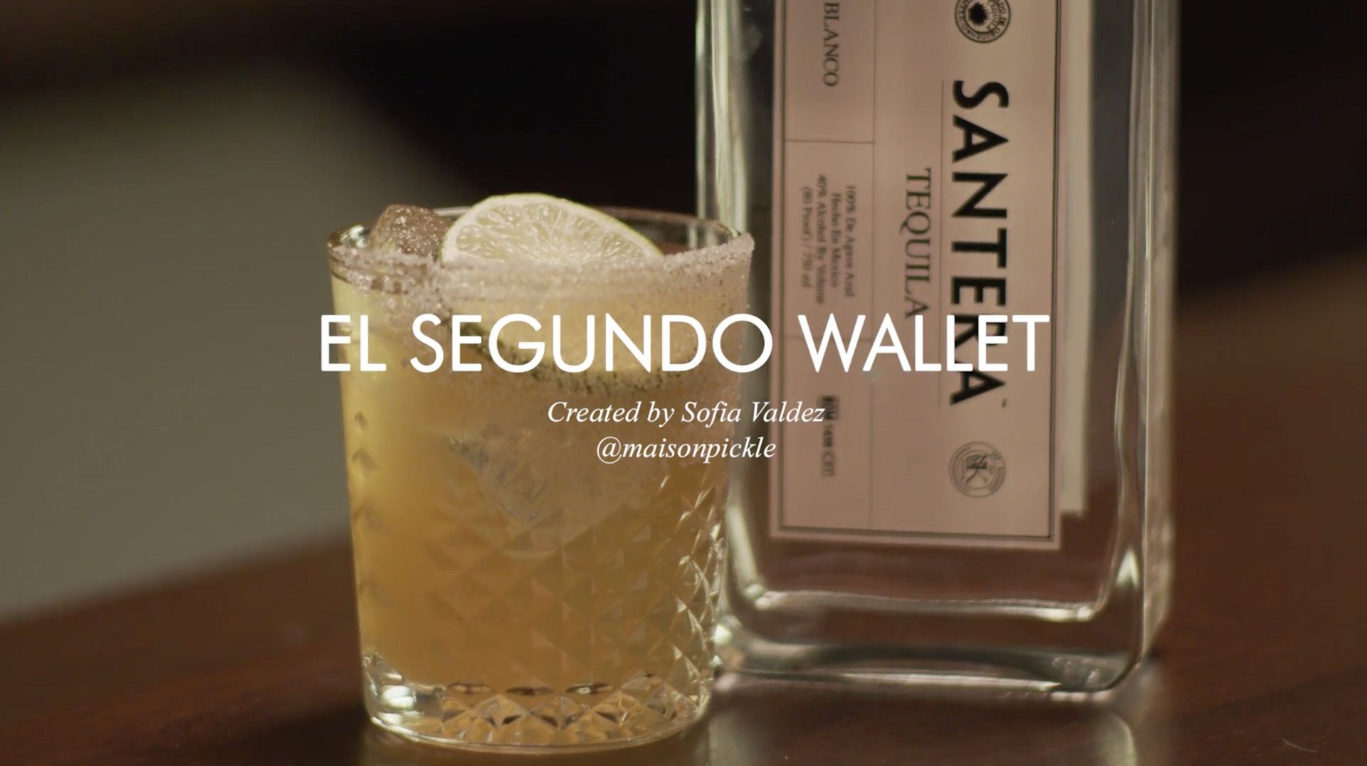 El Segundo Wallet tequila cocktail made with Santera Blanco