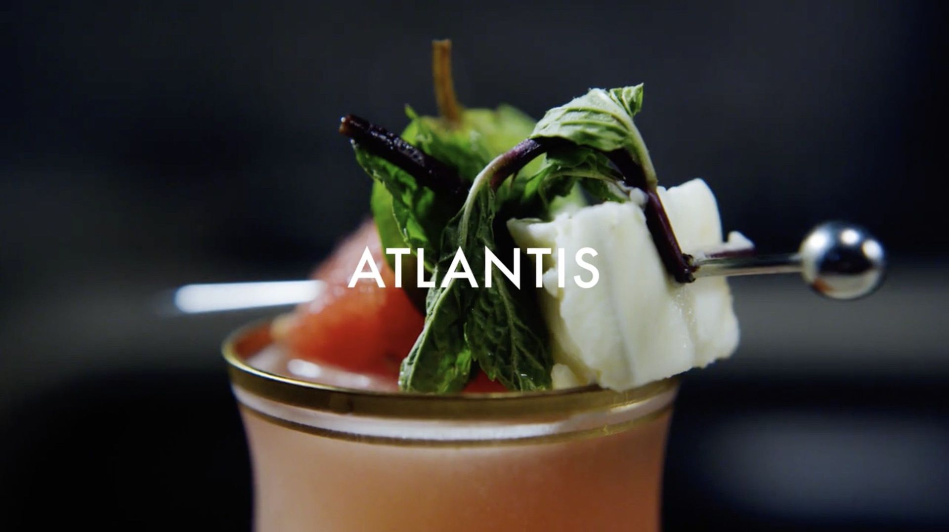 Atlantis tequila cocktail made with Santera Blanco